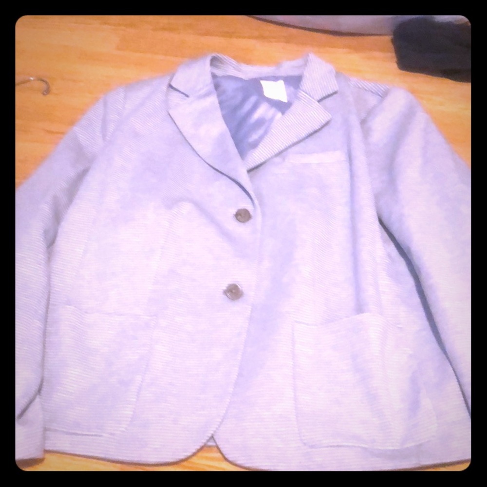 Blue and whit blazer from Gap